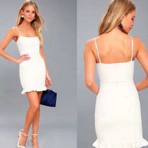 Lulu’s | Spoonful of Sass White Bodycon Mini Dress